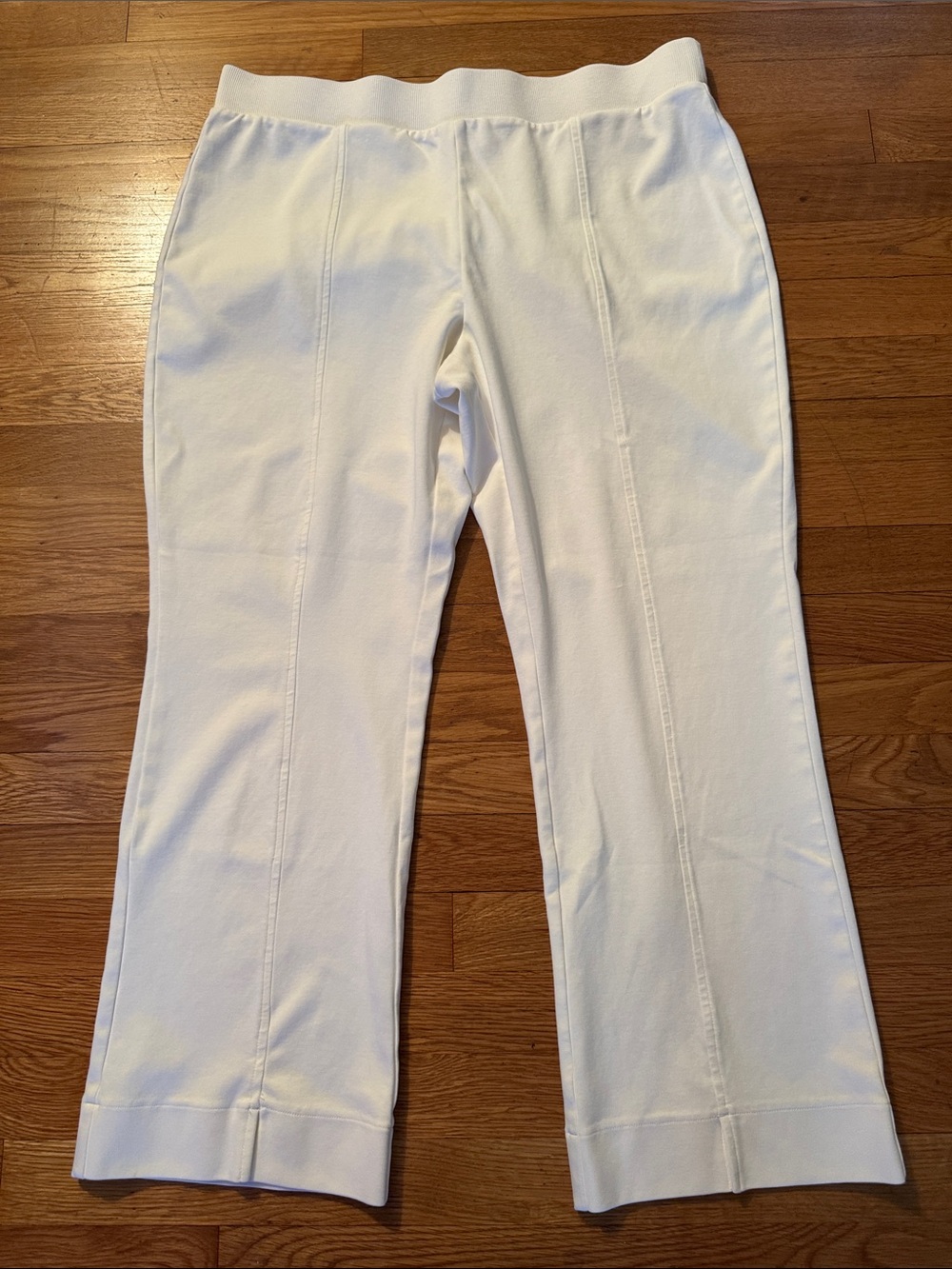 🐷🆕 Haven Well Within Cream Cotton Pant with Front Slits